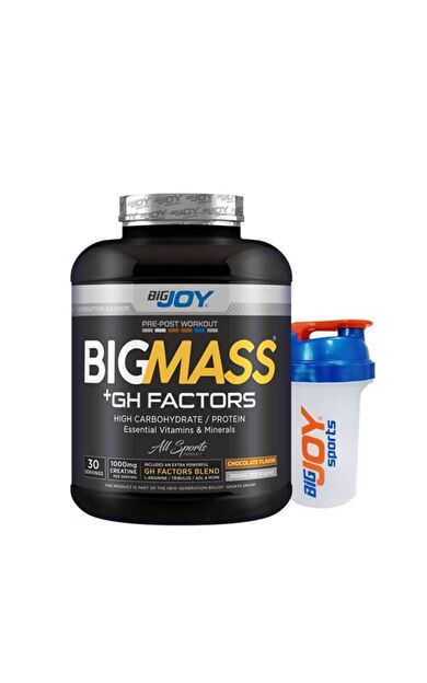 Bigjoy Sports Çikolata Aromalı Mass Gainer Gh Factors 3 Kg 30 Servis Karbonhidrat Tozu