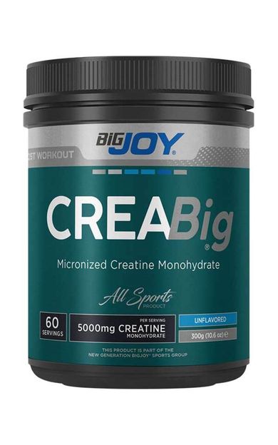 Bigjoy Sports Kreatin Creabig Creatine 60 Servis 300gr Aromasız Monohydrate %100 Mikronize