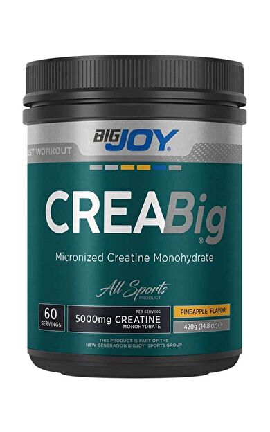 Bigjoy Sports Bigjoy Creabig %100 Mikronize Kreatin Monohidrat Ananas Aromalı 420G 60 Servis