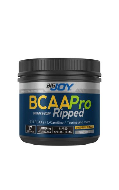 Bigjoy Bcaapro Ripped 204g 17 Servis Ananas Aroma MİX FORMULA(Bcaa L-carnitine Taurine Caffeine)Amino Asit