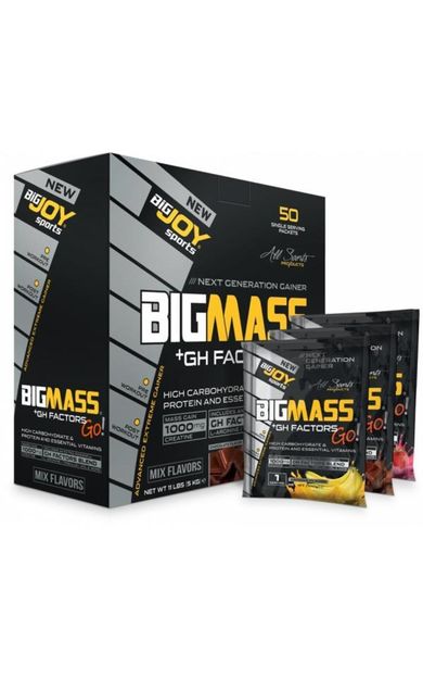 Bigjoy Bigmass Mass Gainer Gh Factors Mix 50 Sachet Karbonhidrat Tozu - Gainer
