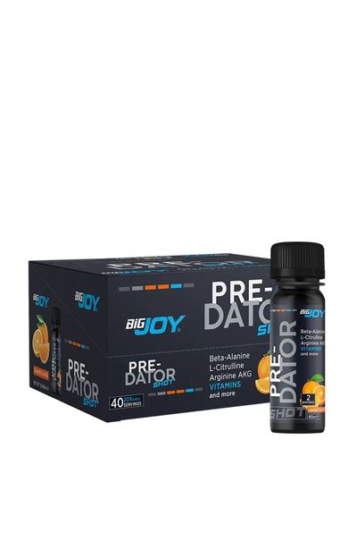 Bigjoy Predator Pre-workout 20' Li Shot Portakal 20×60ml Preworkout Güç Ve Aminoasit