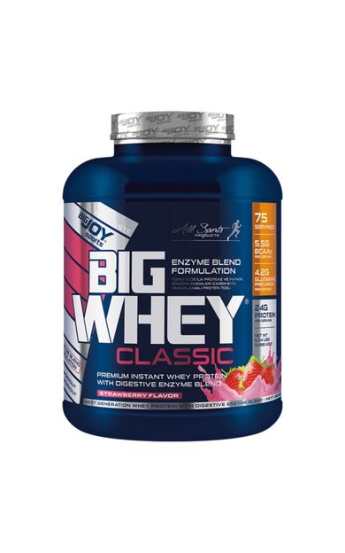 Bigjoy Bigwhey Whey Protein Tozu Klasik Serisi Çilekli 2288 Gr 75 Servis