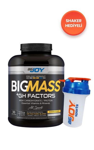 Bigjoy BIGMASS Gainer GH FACTORS Muz Aromalı 3000g