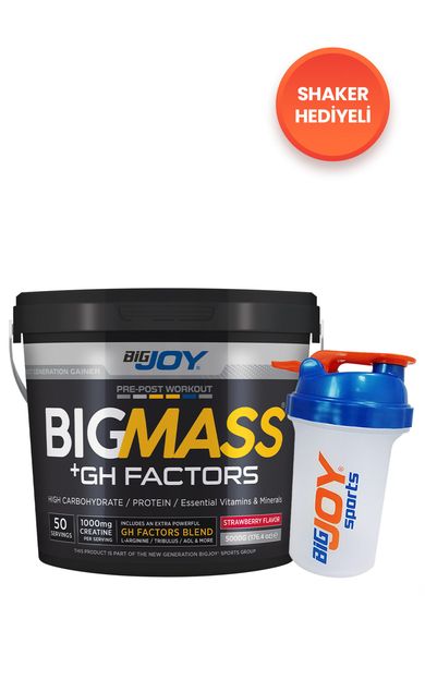 Bigjoy BIGMASS Gainer GH FACTORS Çilek Aromalı 5000g
