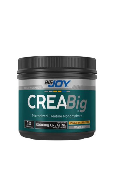 Bigjoy Kreatin Creabig 210gr 30 Servis Ananas Aromalı Creatine Monohydrate %100 Mikronize