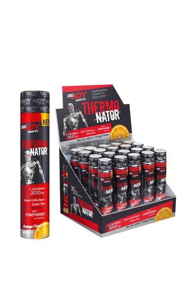 Bigjoy L-karnitin Thermo Nator Portakal Aromalı 40ml×20 Ampul 3000 Mg L-carnitine