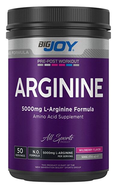 Bigjoy Arginine Powder Orman Meyveli 500g