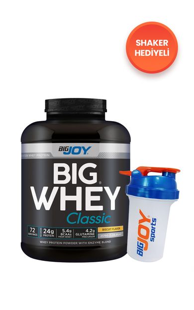 Bigjoy BIGWHEY Whey Protein Classic Bisküvi Aromalı 2376g 72 Servis