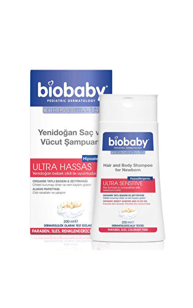 Biobaby Yenidoğan Saç ve Vücut Şampuanı 200 ml
