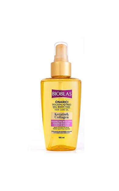 Bioblas Onarıcı Dolgunlaştırıcı Saç Bakım Yağı 100 ml