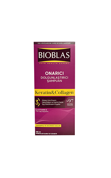 Bioblas Kolajen ve Keratin Dolgunlaştırıcı ve Onarıcı Şampuan 360 ml