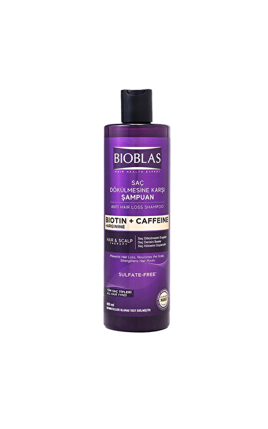 Bioblas Saç Dökülmesine Karşı Biotin ve Kafein İçeren Şampuan 400 ml