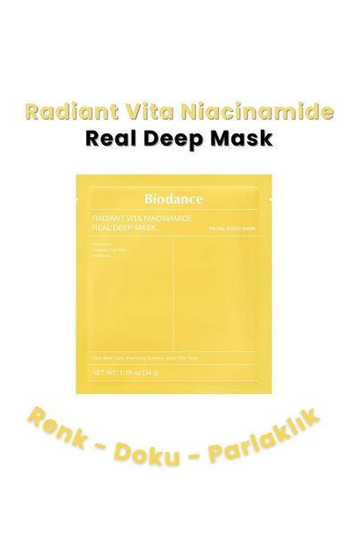 Biodance Radiant Vita Niacinamide Real Deep Mask 1pcs