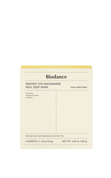 Biodance Radiant Vita Niacinamide Real Deep Aydınlatıcı Yüz Maskesi