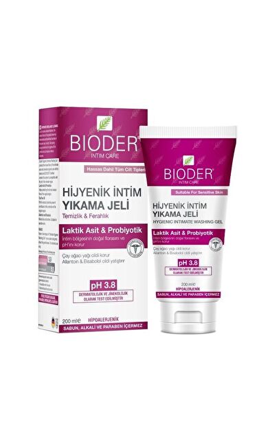 Bioder Hijyenik İntim Yıkama Jeli 200 ml