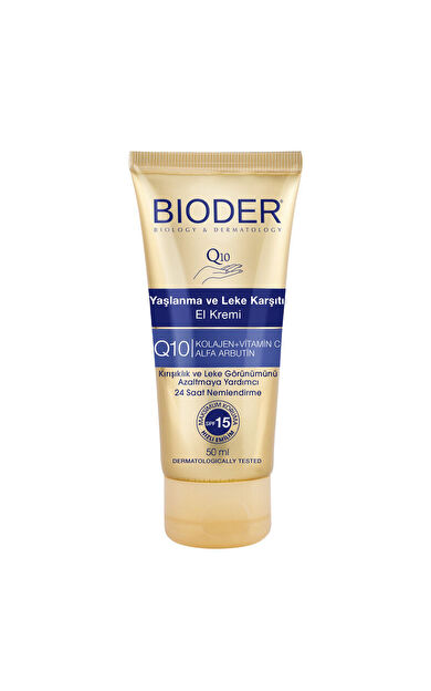 Bioder Yaşlanma ve Leke Karşıtı El Kremi 50 ml