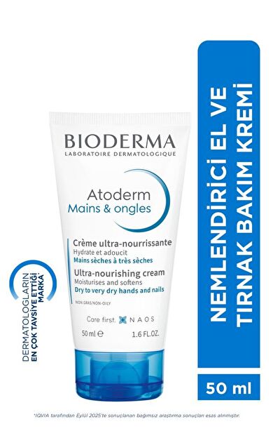 Bioderma Atoderm Hand and Nails Cream 50 Ml- PUANLI- SKT: 03/2028