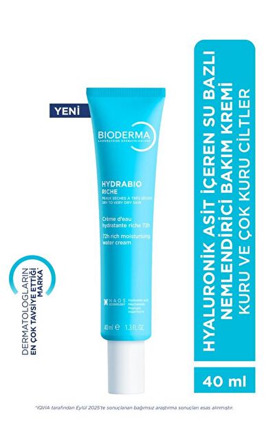 Bioderma Hydrabio Riche Su Bazlı Nemlendirici Krem 40 Ml-PUANLI-SKT:01/2029