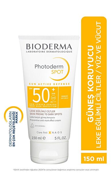 Bioderma Photoderm Spot SPF 50+ Leke Karşıtı Güneş Kremi 150 ml