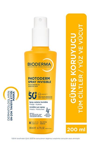 Bioderma Photoderm Spray İnvisible Spf50+ 200 Ml- PUANLI