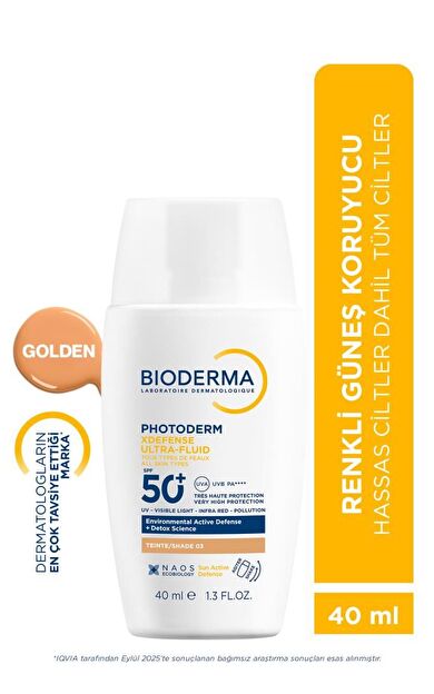 Bioderma Photoderm XDefense Ultra-Fluid Spf50+ Golden 40 Ml- PUANLI
