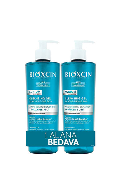 Bioxcin Acnium Sebum Dengeleyici Yüz Yıkama Jeli 1 ALANA 1 BEDAVA
