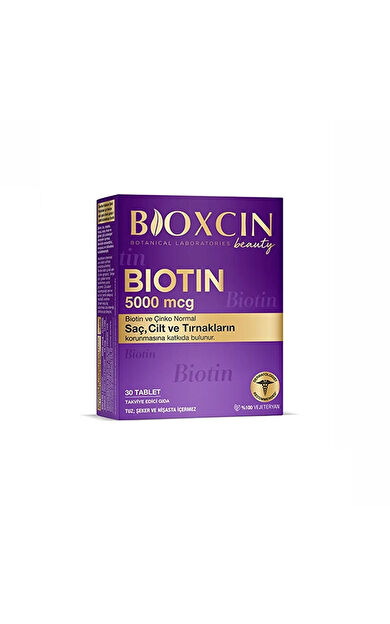 Bioxcin Biotin 5000 mcg Takviye Edici Gıda 30 Tablet