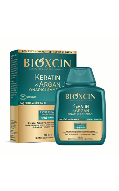 Bioxcin Keratin ve Argan Onarıcı Şampuan 300 ml