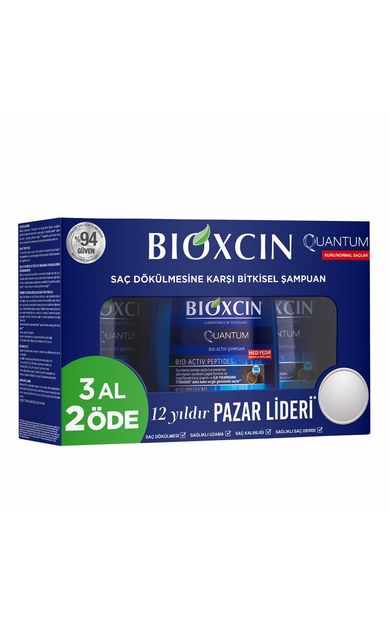 Bioxcin Quantum Şampuan 3al 2öde (Kuru-Normal Saçlar)