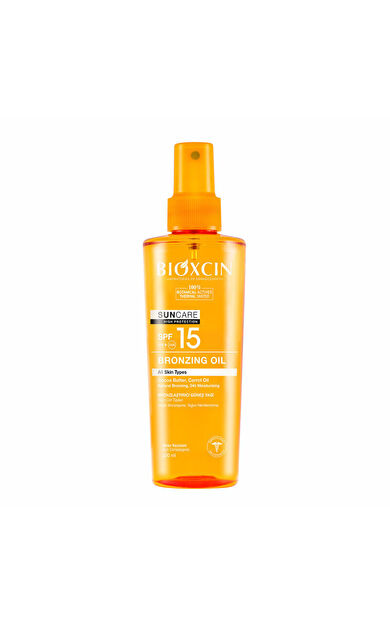 Bioxcin Sun Care Tüm Ciltler için Bronzlaştırıcı Yağ SPF 15 200 ml