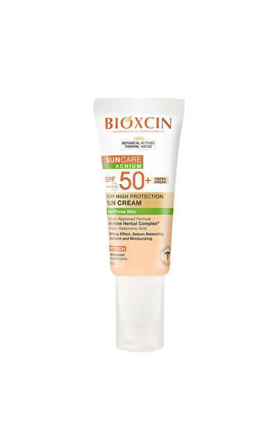 Bioxcin Suncare Acnium Tinted Spf50+ Güneş Kremi 50 ml