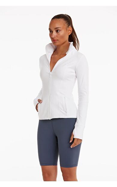 BIRDIEJAY BIRDIESMOOTH - MAIN CHARACTER PILATES JACKET BEYAZ PİLATES CEKETİ