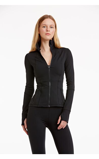 BIRDIEJAY BIRDIESMOOTH - MAIN CHARACTER PILATES JACKET SİYAH PİLATES CEKETİ