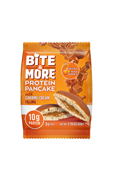 BİTE&amp;MORE Protein Pancake Karamel 50g