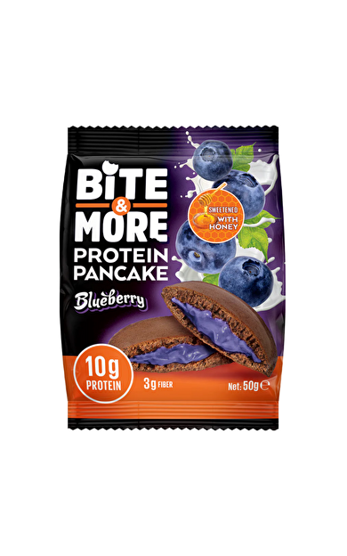 BİTE&amp;MORE Protein Pancake Yaban Mersini 50g