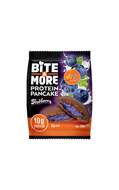 BİTE&amp;MORE Protein Pancake Yaban Mersini 50g