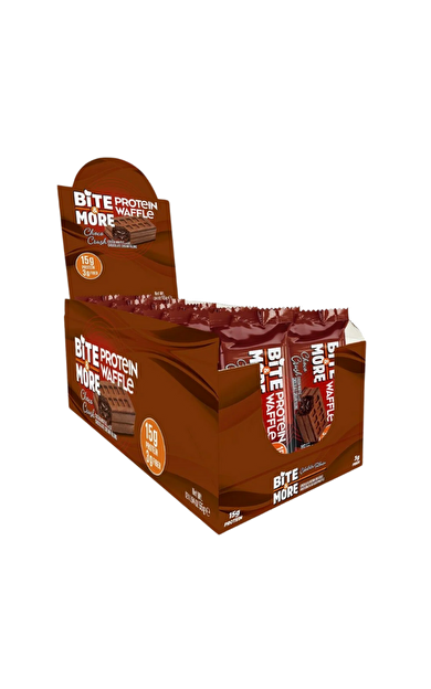 BITE&MORE Protein Waffle Çikolatalı 55g x 12 Adet