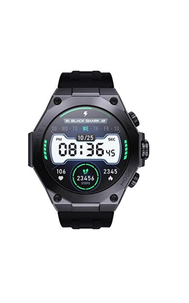 Black Shark S1 Pro Akıllı Saat Black (Black Shark Türkiye Garantili)