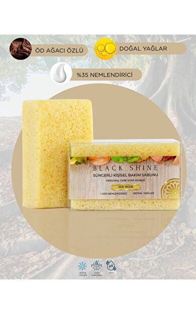 Doğal Zeytinyağı Ve Öd Ağacı Özlü, % 35nemlendiricili, Süngerli Kişisel Katı Bakım Sa