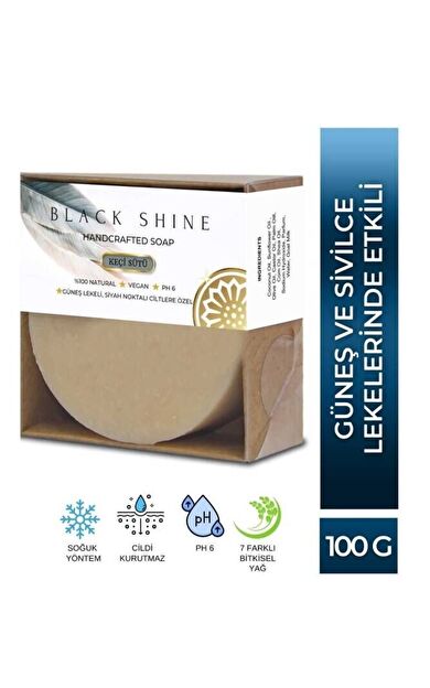 Keçi Sütü Sabunu Güneş Lekeli, Siyah Noktalı Ciltlere Özel, Yoğun Nemlendiricili Doğal Peeling