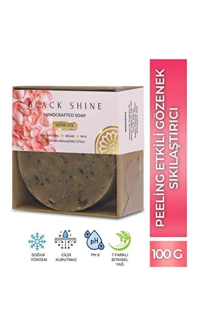 Defne Gül Sabunu Gözenek Sıkılaştırıcı Peeling, Besleyici Arındırıcı Doğal Cilt Ve Saç Bakımı