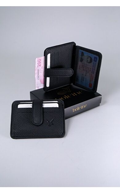 Boleine Unisex Deri Kartlık Ares BL2003 Siyah