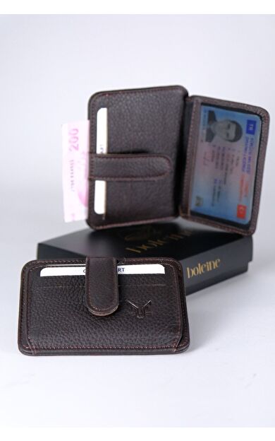 Boleine Unisex Deri Kartlık Ares BL2003 Acı kahverengi
