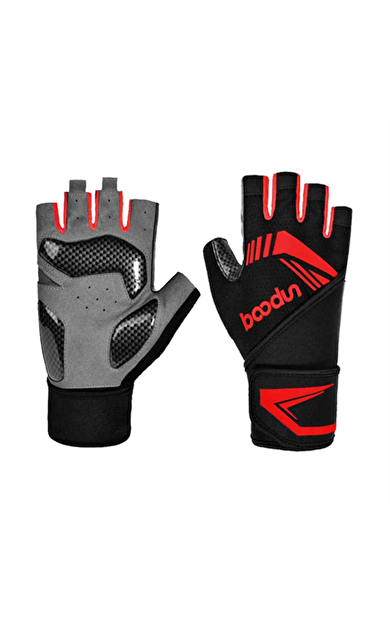 Boodun Profesyonel Fitness Ağırlık Eldiveni EP00NV-83-C-KIRMIZI