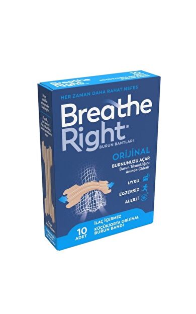 Breathe Right Burun Bandı Klasik Normal Boy 10'lu