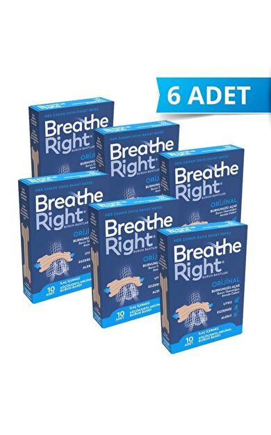 Breathe Right Burun Bandı Normal Boy 10'lu - 6 Adet