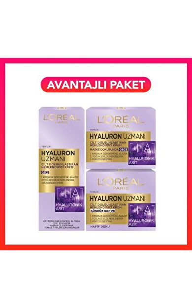 L'Oréal Parıs Hyaluron Uzmanı Serisi Avantajlı Paket