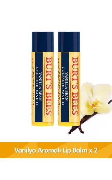 Burts Bees Vanilya Aromalı Dudak Bakım Kremi - Vanilla Bean Lip Balm x 2 Adet
