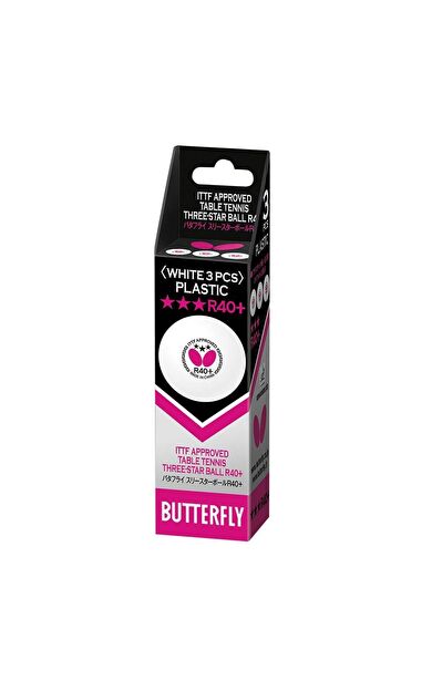 Butterfly Masa Tenisi Topu Three star Bälle R40+ 3er 7010650140
